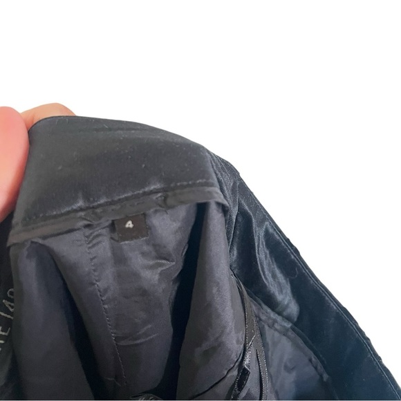 Lafayette 148 Black Wool Jacquard Pants - Picture 6 of 7